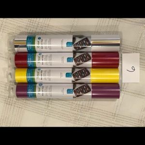 Cricut Vinyl 4 rolls (3) 1/12 x 48 (1) 12/12 x 12